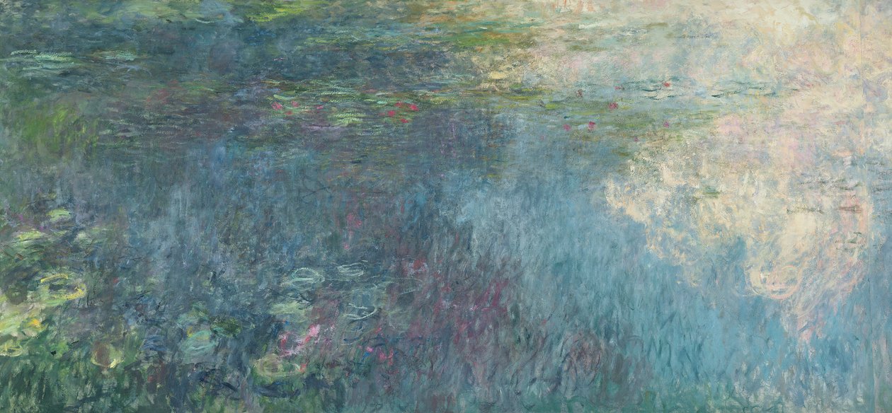 Näckrosorna - Molnen (höger sida), 1914-18 (se även 64185 och 64186) av Claude Monet