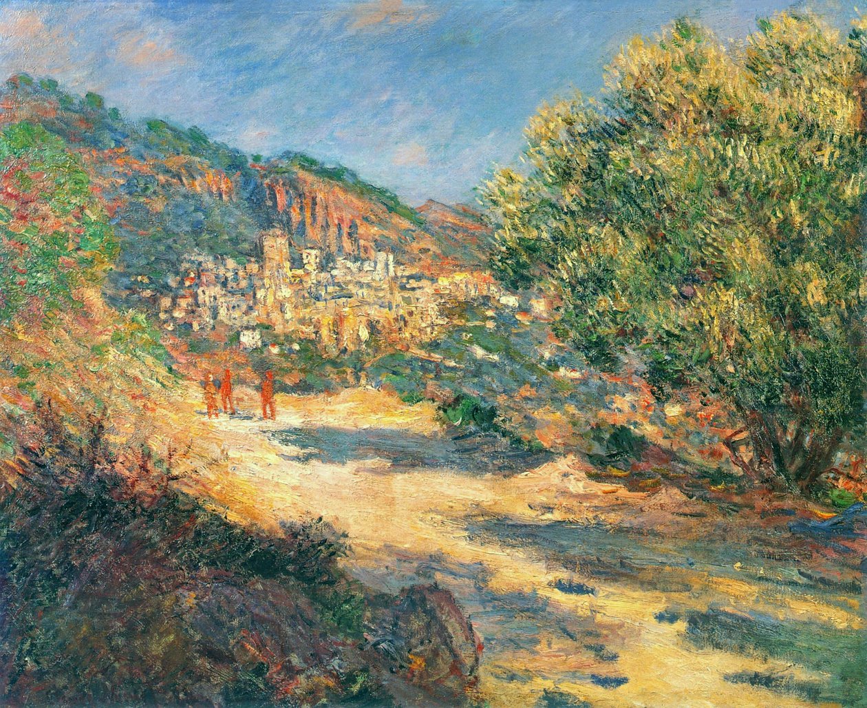 The road to Monte Carlo av Claude Monet