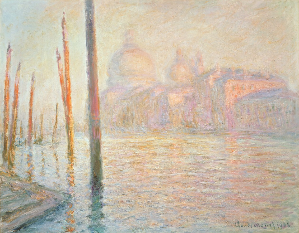 Utsikt över Venedig, 1908 av Claude Monet