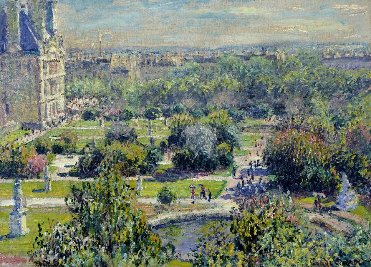 Vy över Tuilerieträdgården, Paris, 1876 av Claude Monet