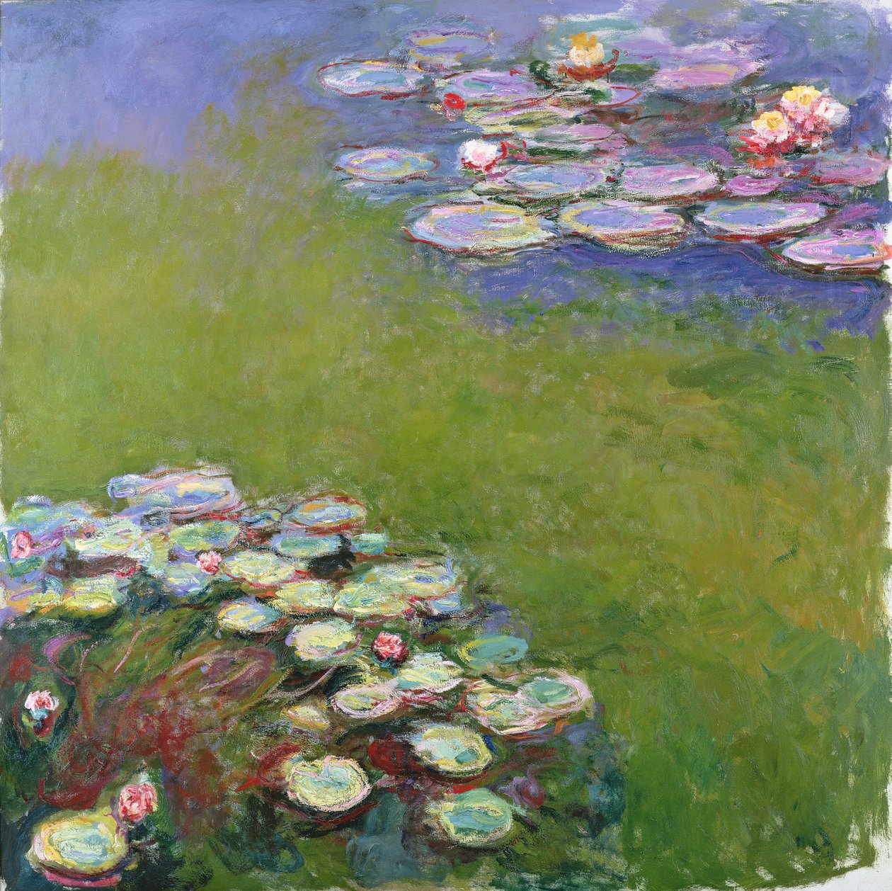 Näckrosor, 1914-17 (se detalj 414409) av Claude Monet