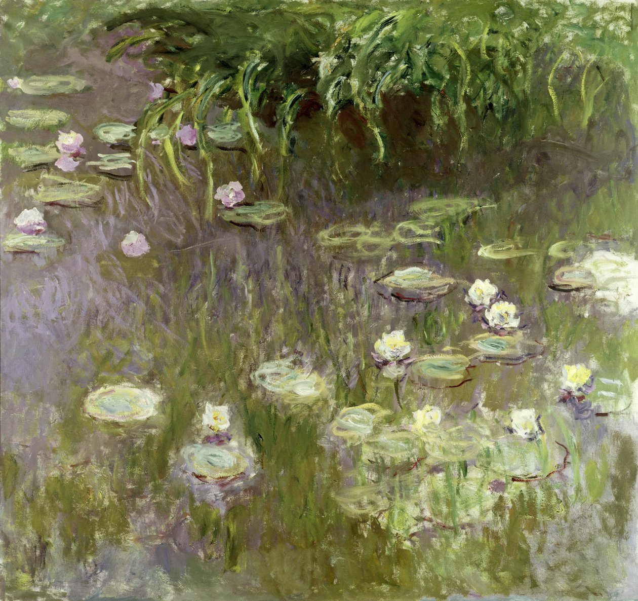 Näckrosor vid middagstid, 1918 av Claude Monet