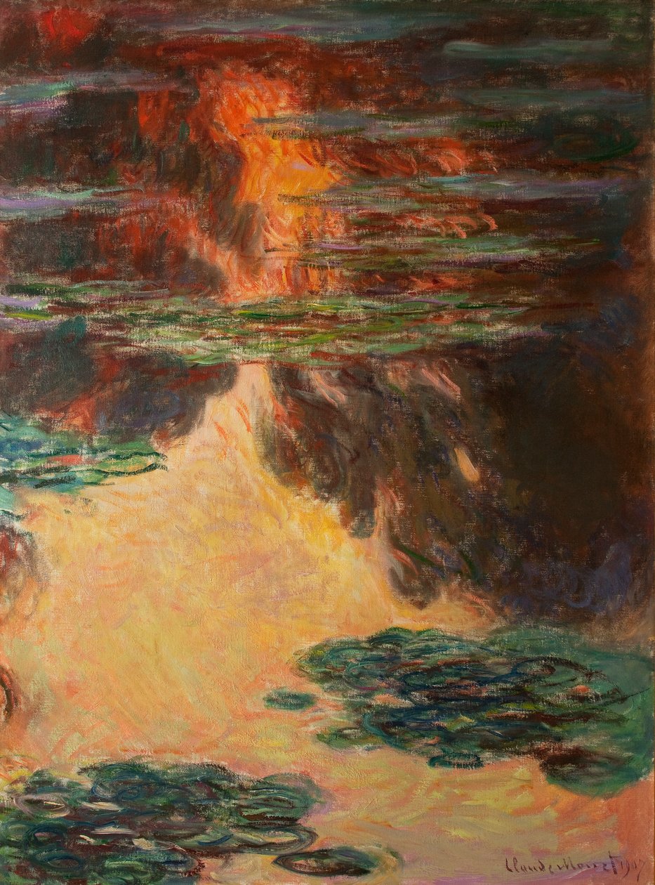 Vattenliljor, detalj, 1907 (se även 196299) av Claude Monet