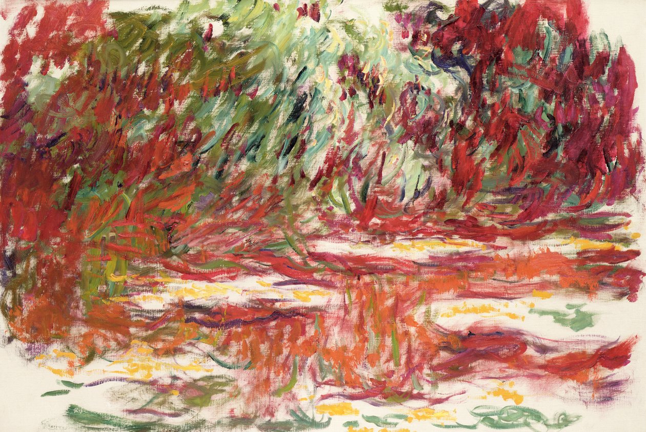 Näckrosdamm, 1918-19 av Claude Monet