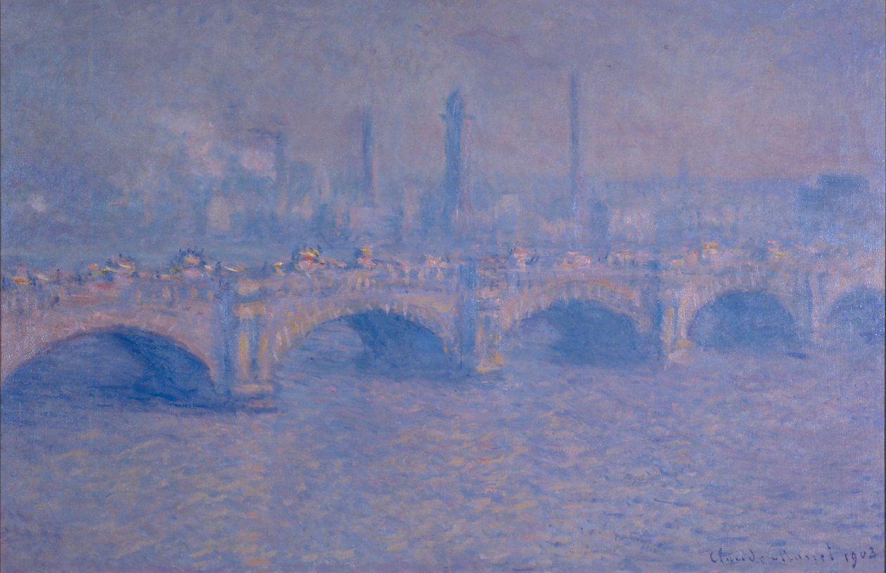 Waterloo Bridge, Effet de Soleil av Claude Monet