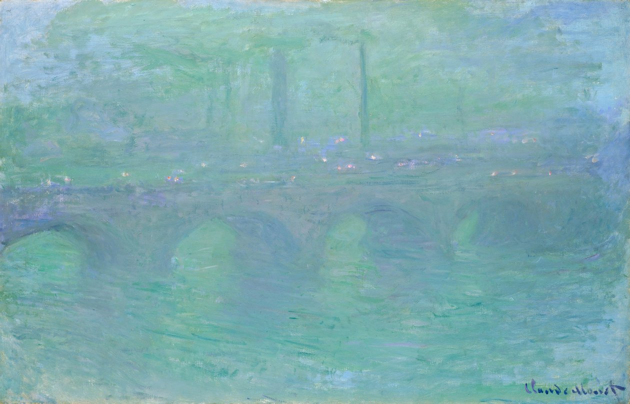 Waterloo Bridge i skymningen, 1904 av Claude Monet