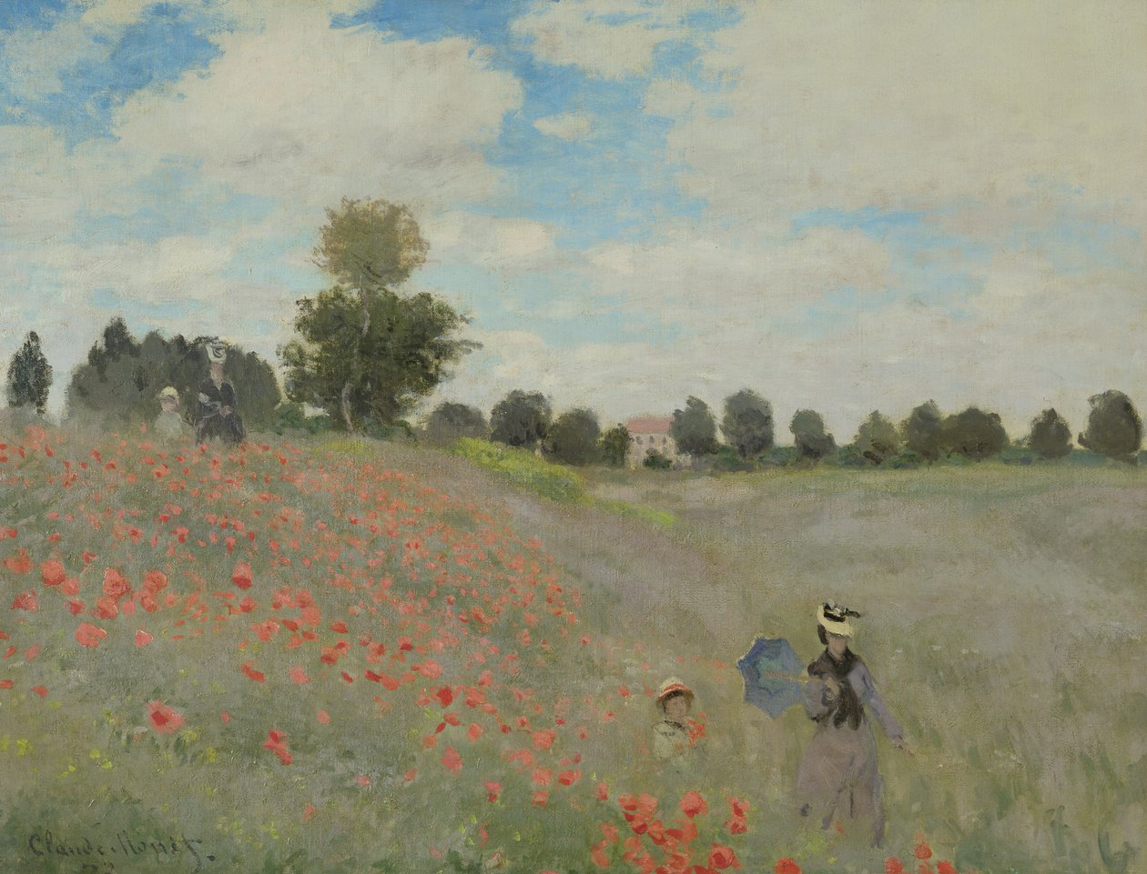 Vilda vallmo, nära Argenteuil av Claude Monet