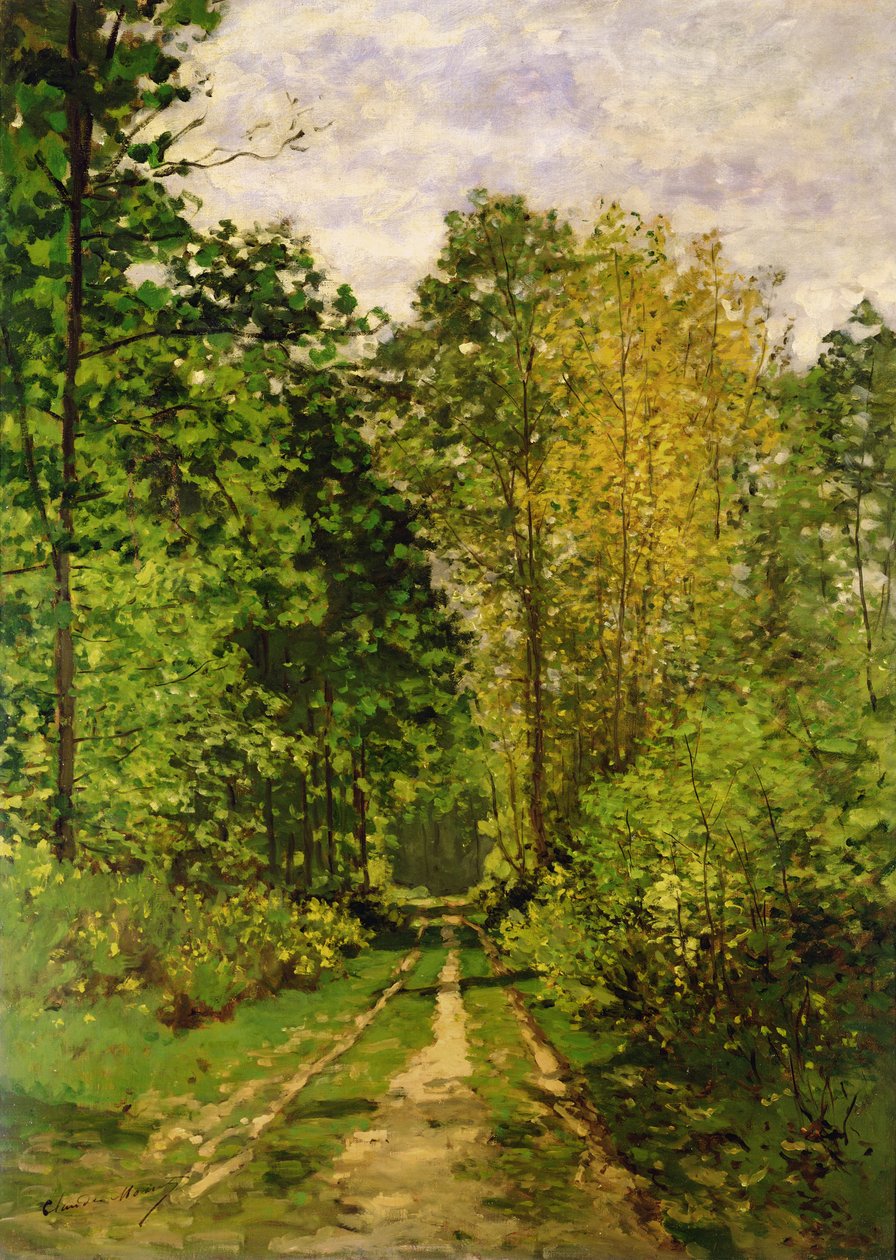 Skovsti, 1865 swed av Claude Monet