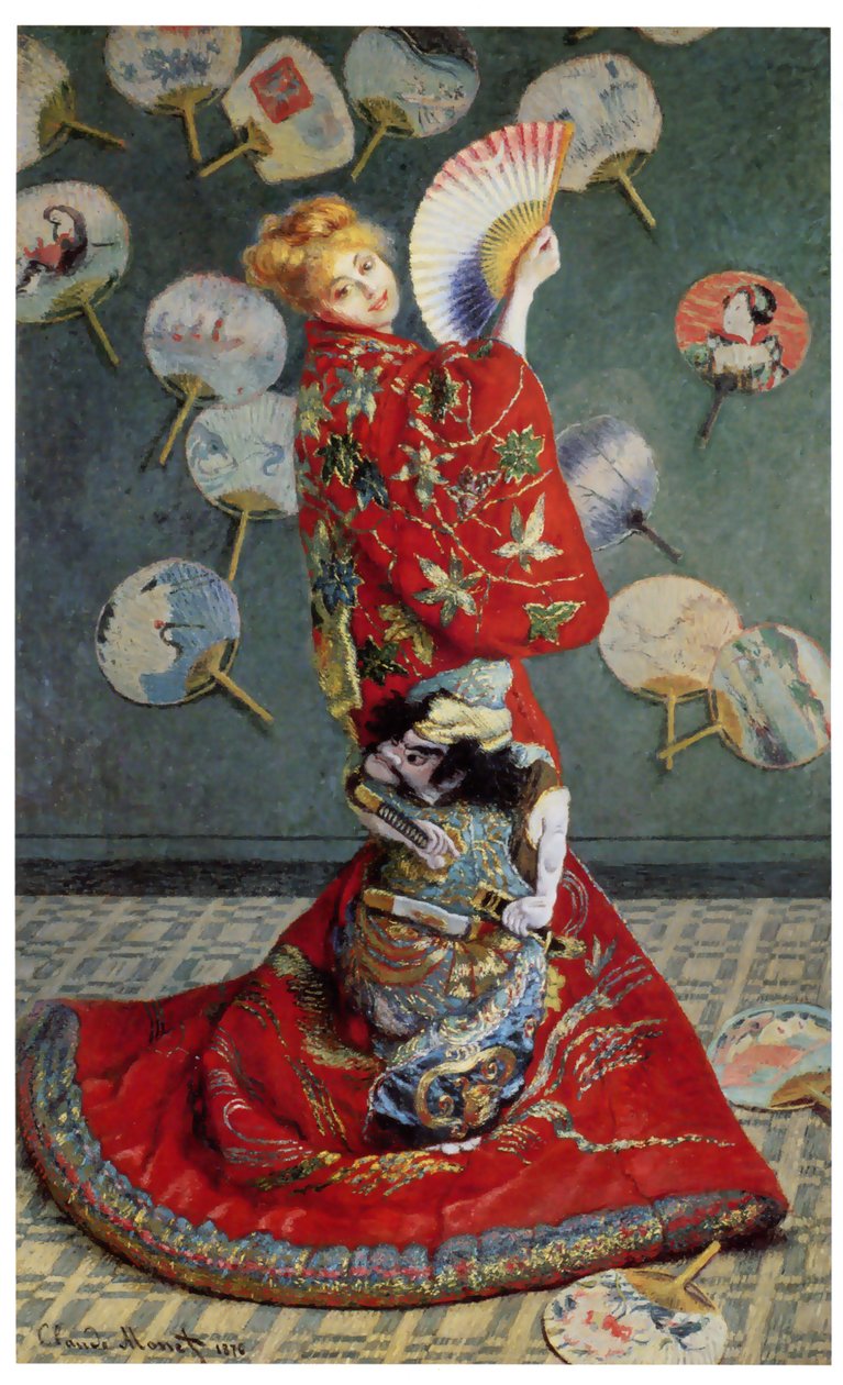 La Japonaise. (Camille im japanischen Kostuem) av Claude Monet