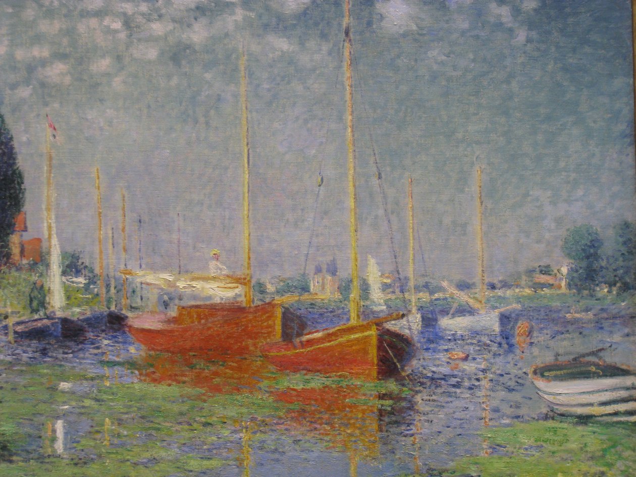 Red Boats at Argenteuil av Claude Monet