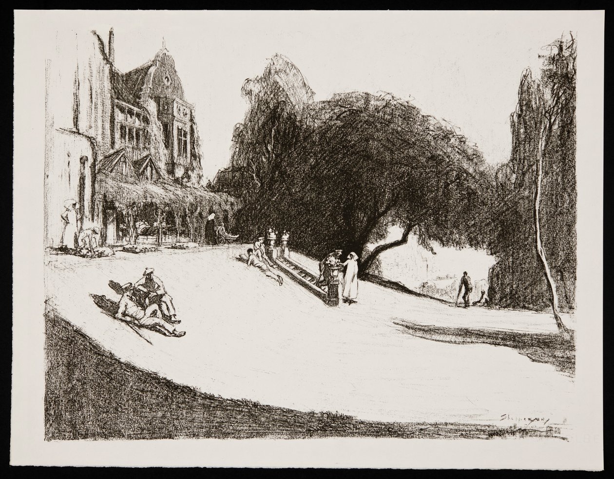 "Konvalescens i England", 1917 av Claude Allin Shepperson