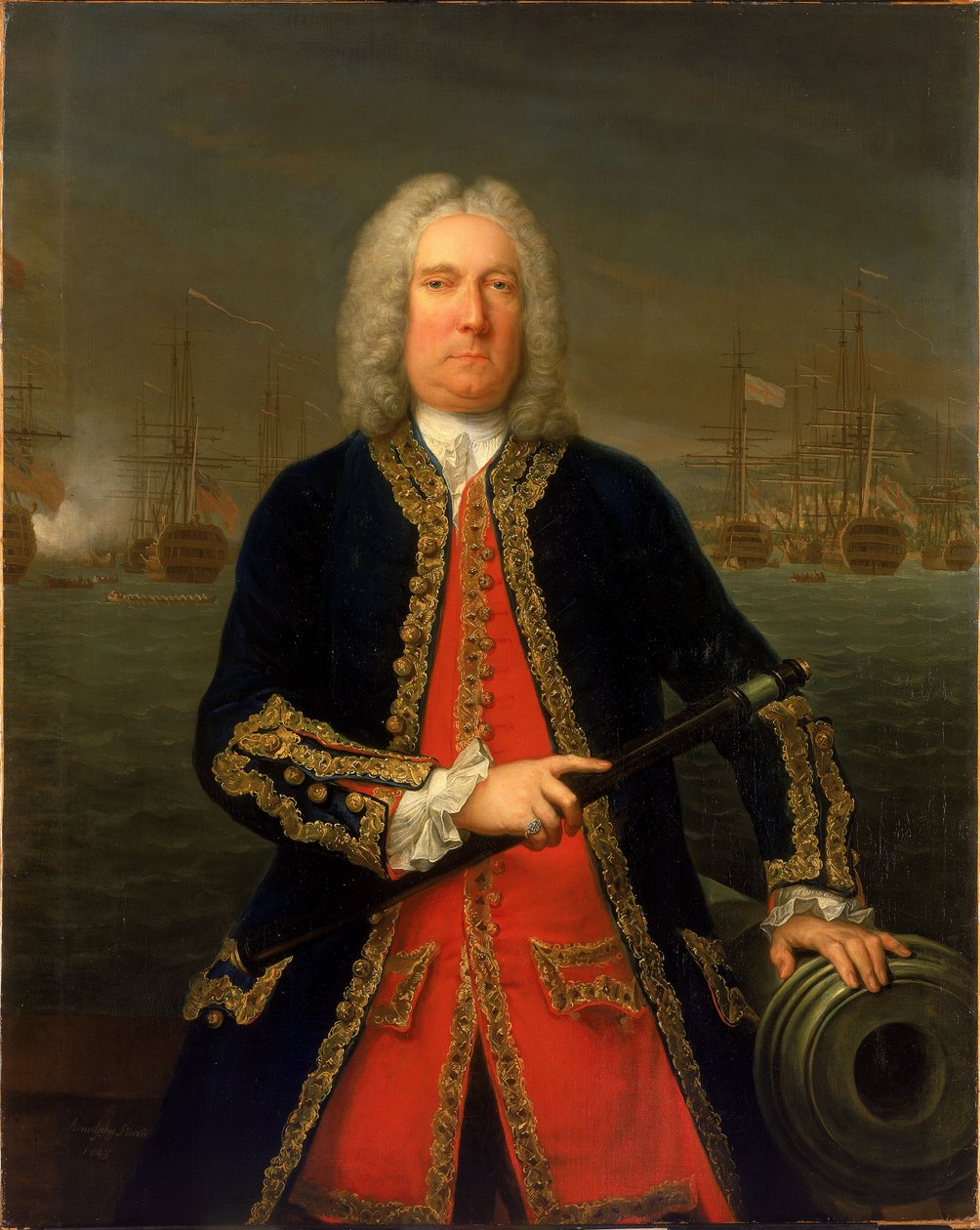 Amiral Thomas Mathews (1676-1751) av Claude Arnulphy