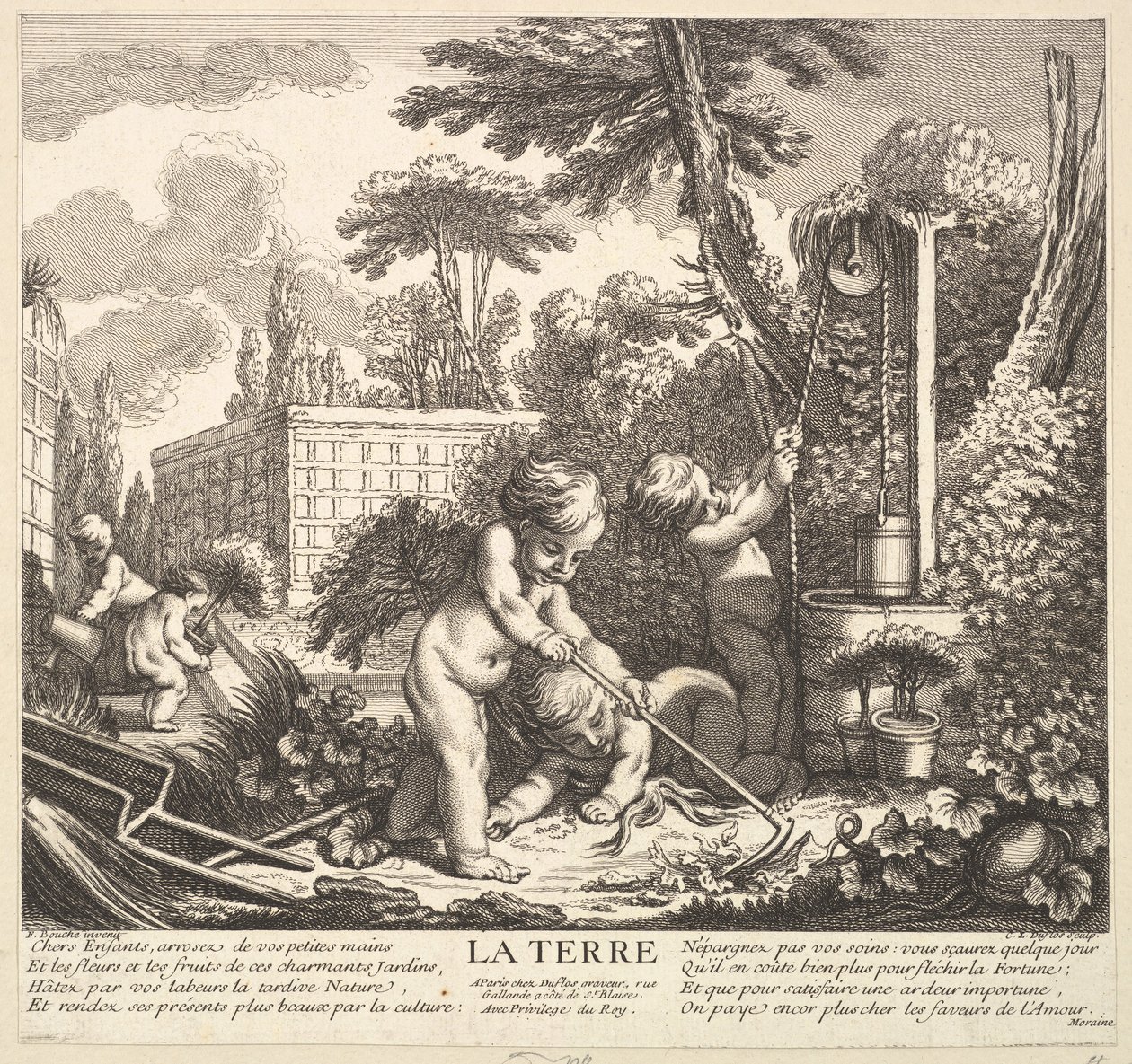 Jorden, 1700-talet. av Claude Augustin Duflos