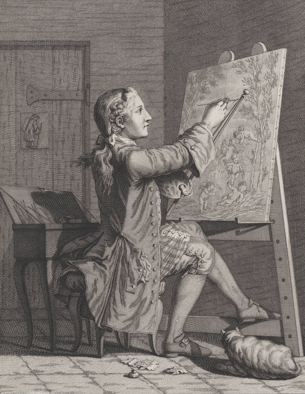Målning, 1770-86 av Claude Augustin Duflos