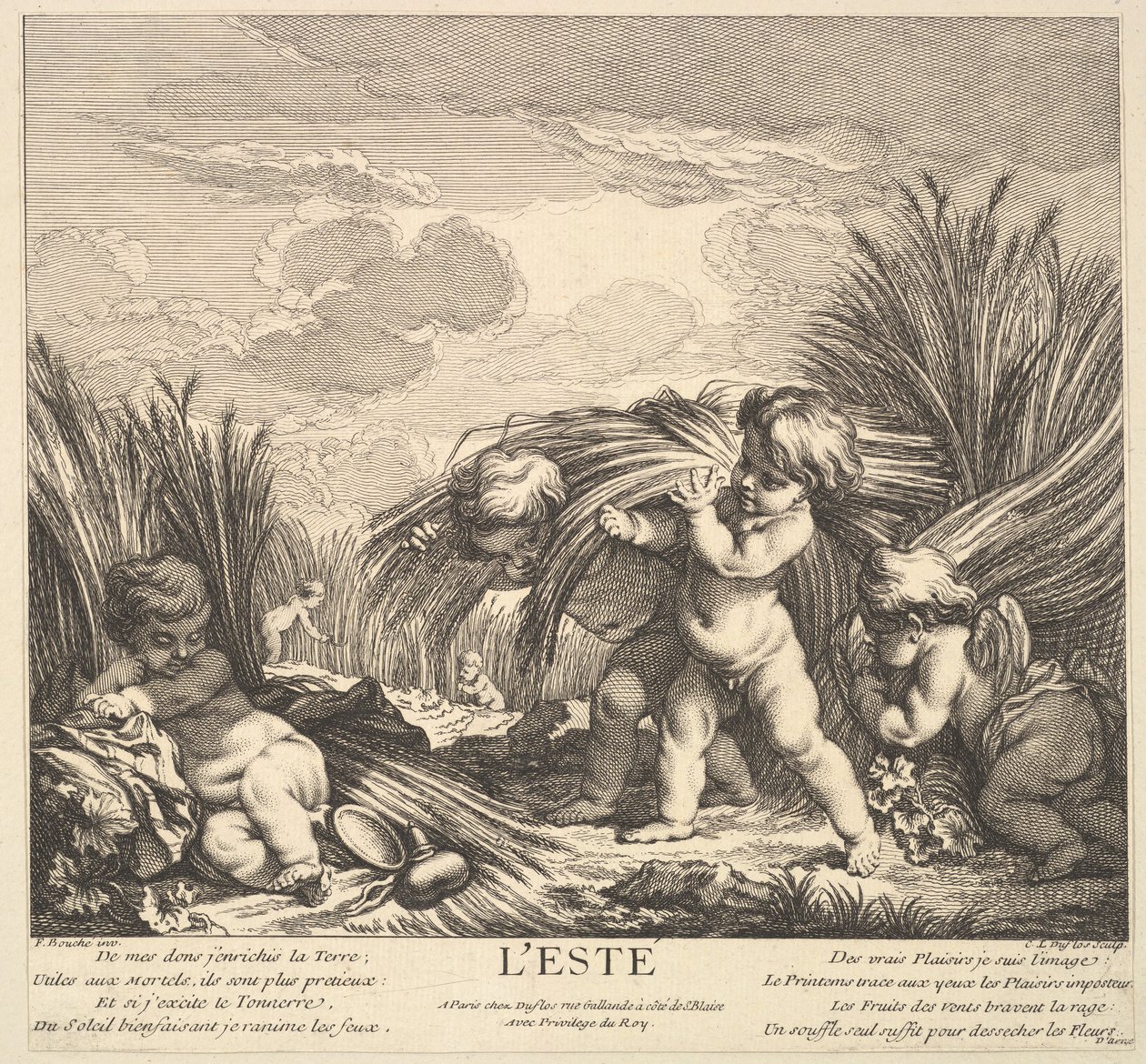 Sommaren, 1735-86. av Claude Augustin Duflos