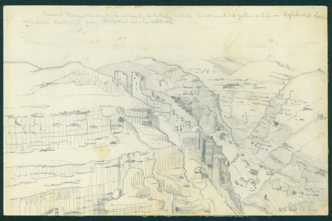 Mar Saba, 1873 av Claude Conder
