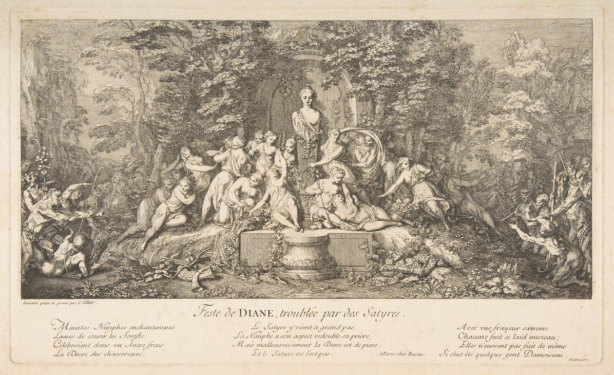 Dianas högtid.n.d. av Claude Gillot