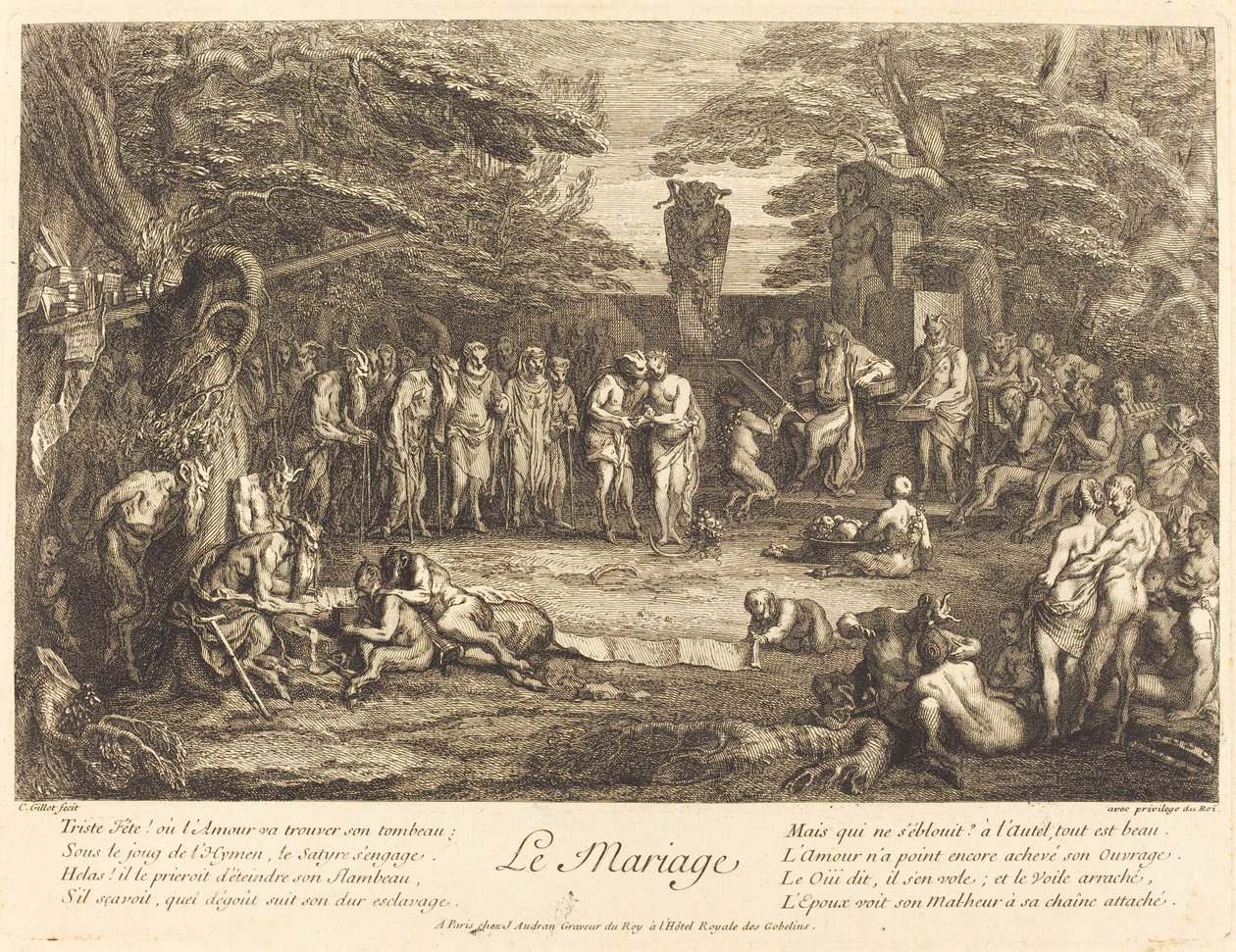 Äktenskap (äktenskap) av Claude Gillot
