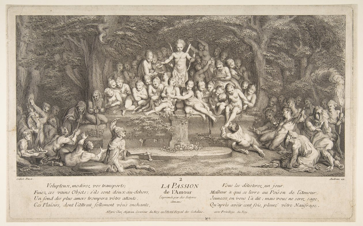 Passionen för kärlek.n.d. av Claude Gillot