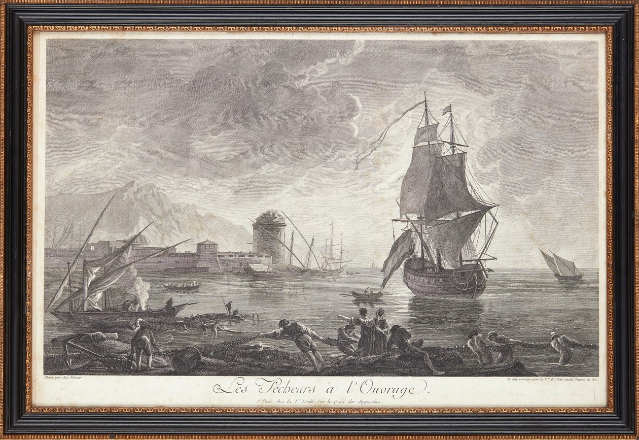 Franska stålstick av Claude Joseph (after) Vernet