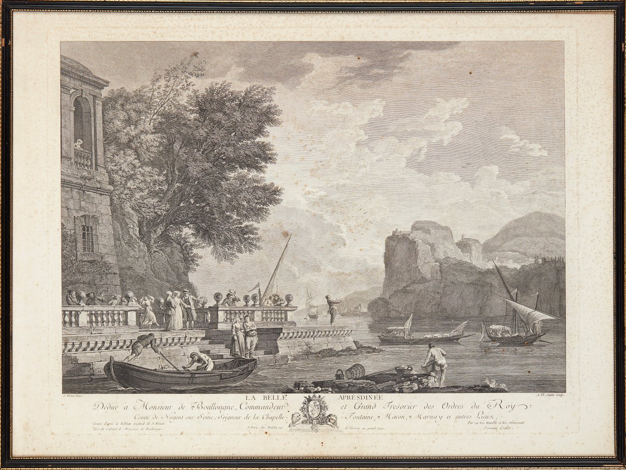 Franska stålstick av Claude Joseph (after) Vernet
