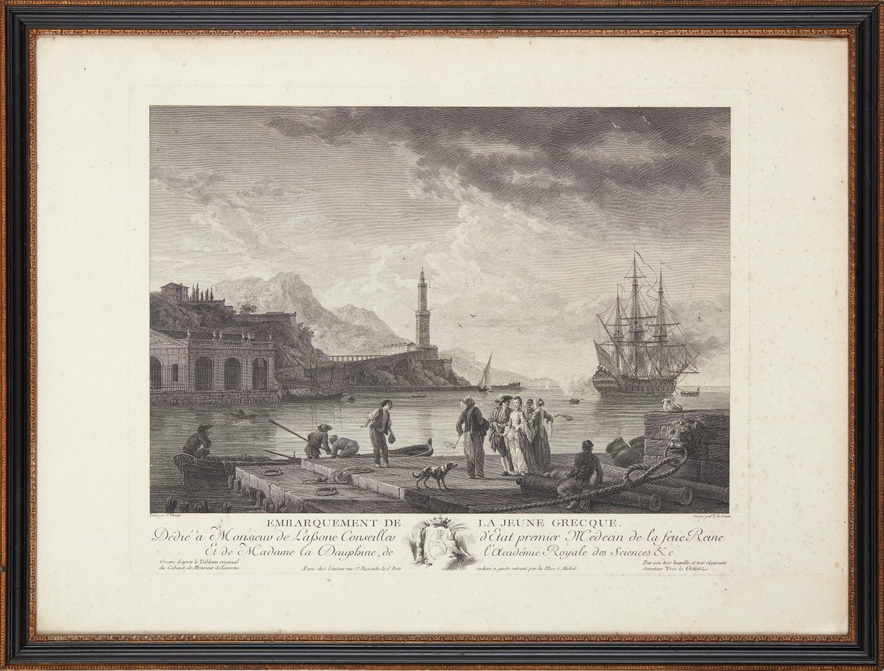 Franska stålstick av Claude Joseph (after) Vernet