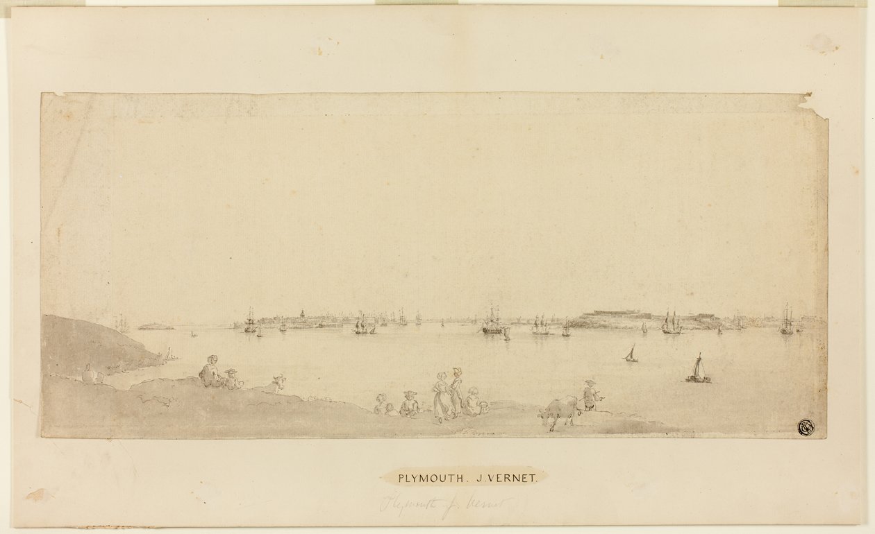 Plymouth Harbor av Claude Joseph Vernet