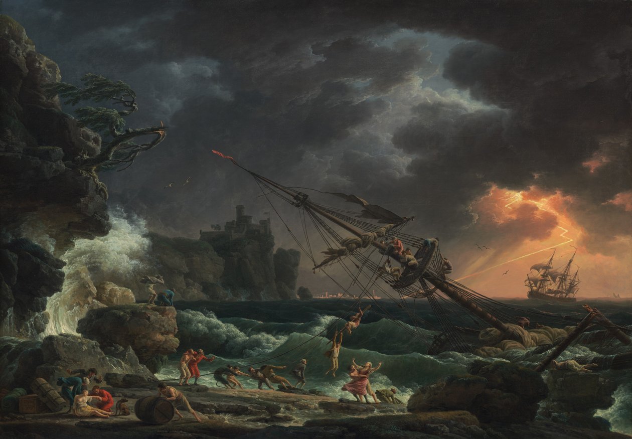 Skeppsbrottet av Claude Joseph Vernet