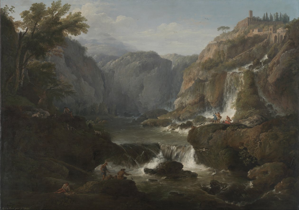 Vattenfallen i Tivoli, 1737 av Claude Joseph Vernet