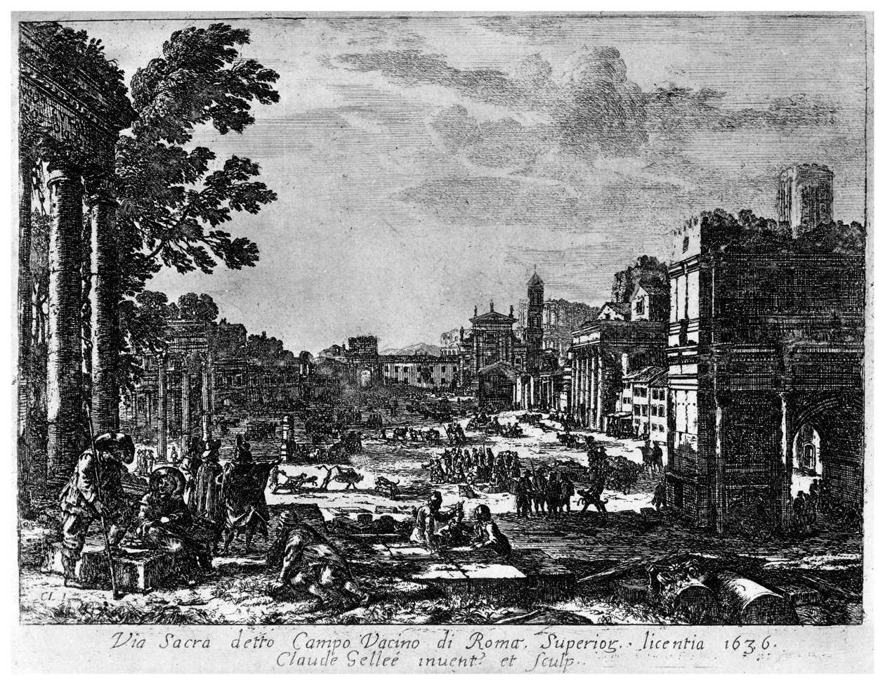 Vacino Field, c1620-1680 1924 av Claude Lorrain