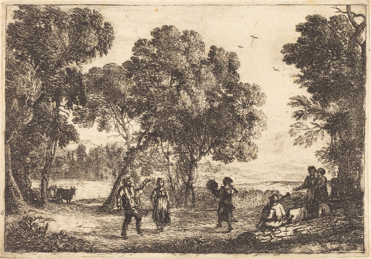 Dansa under träden av Claude Lorrain
