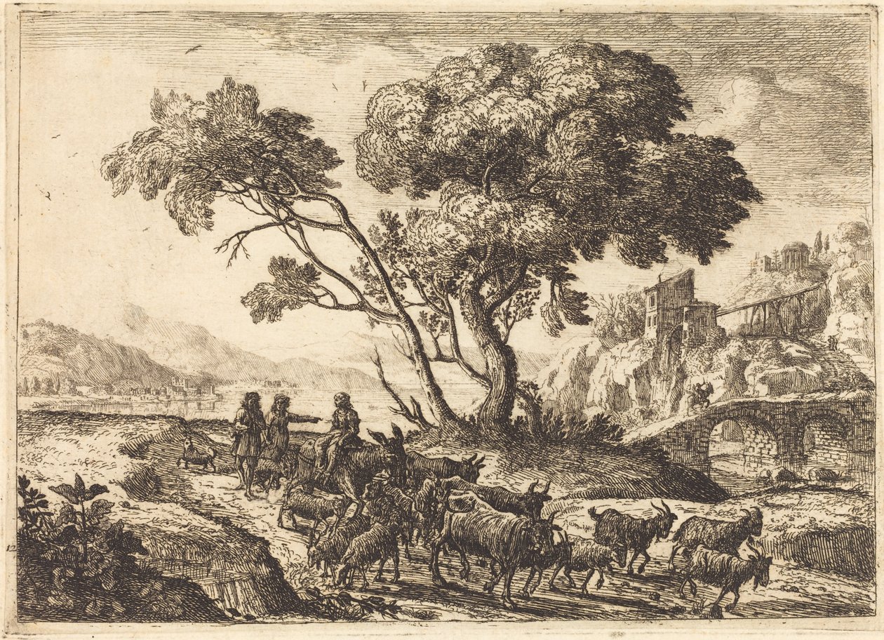 Avgång till fälten av Claude Lorrain