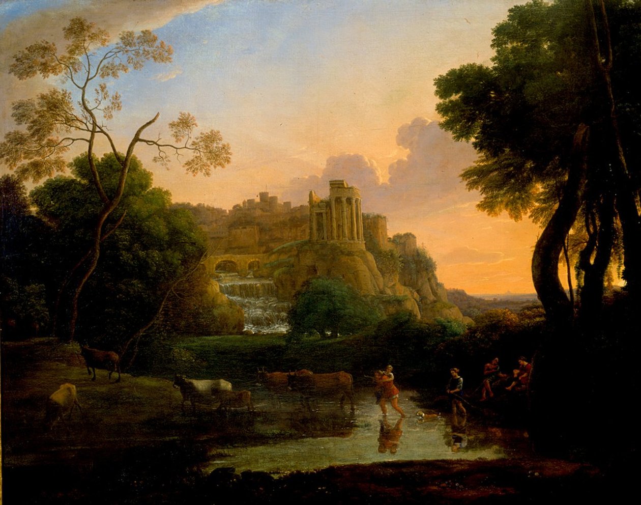 Idealisk utsikt över Tivoli av Claude Lorrain