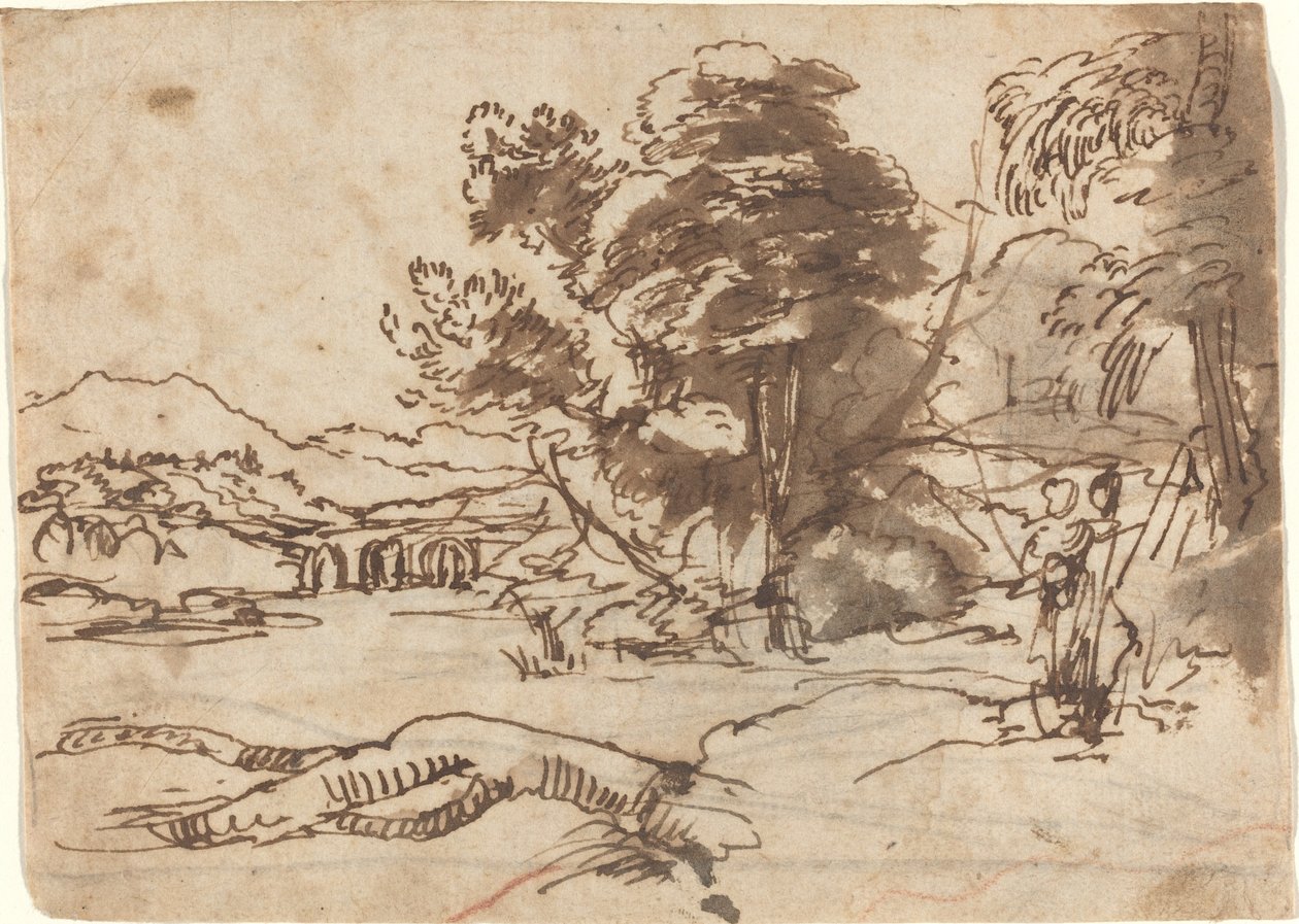 Flodlandskap av Claude Lorrain