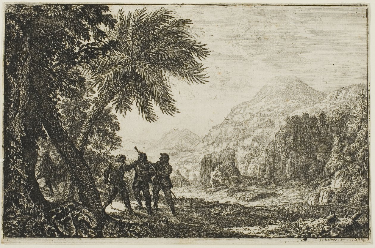 Scen av Brigands av Claude Lorrain