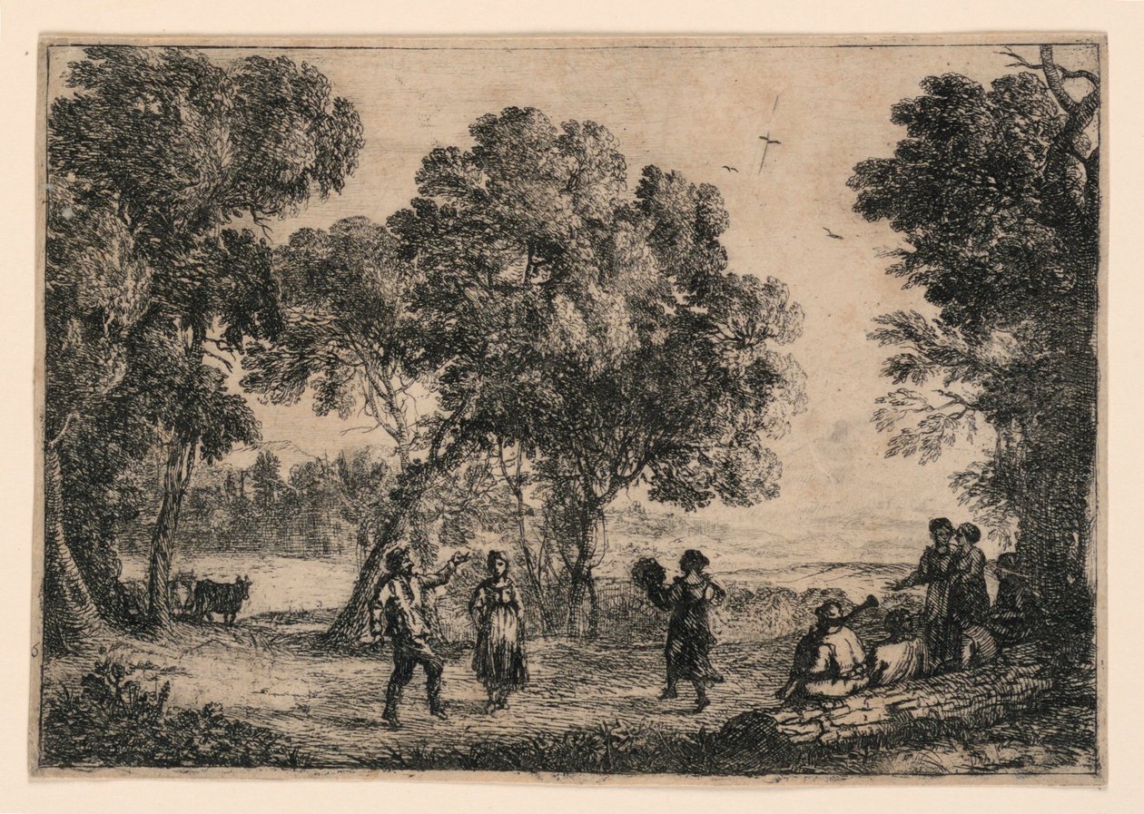Countrydansen av Claude Lorrain