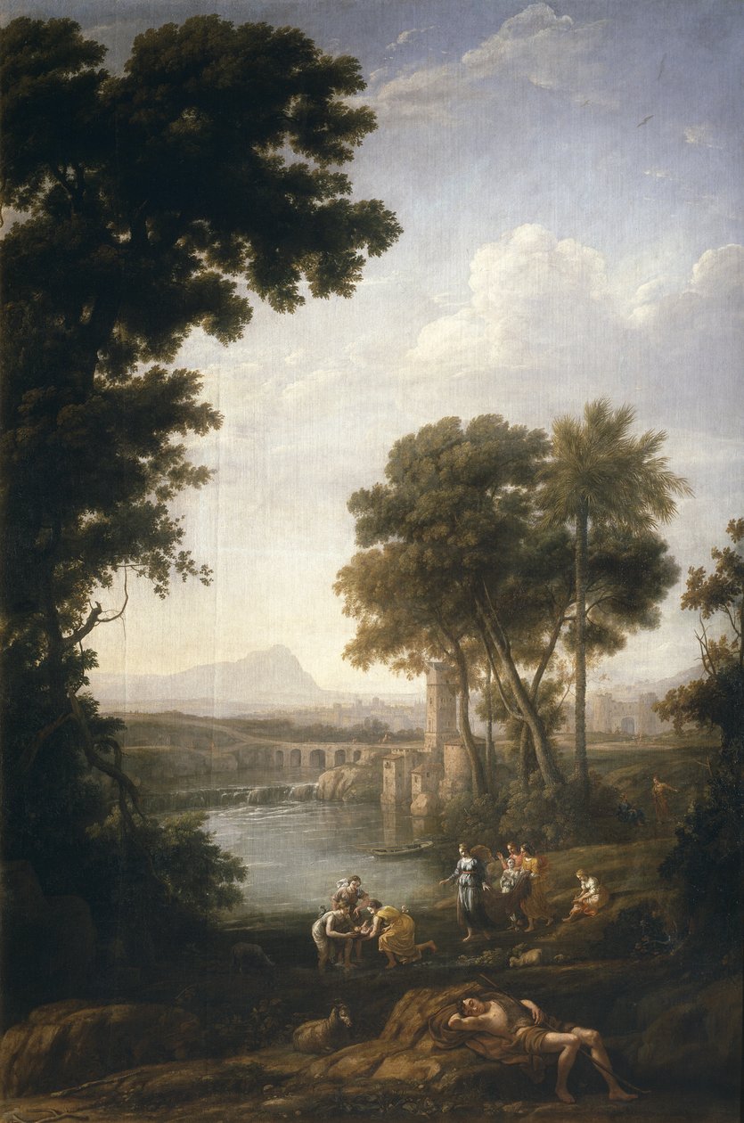 Fyndet av Moses, 1639-1640 av Claude Lorrain