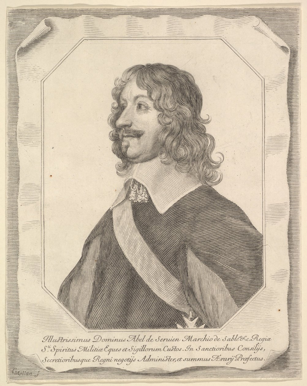 Abel Servien. av Claude Mellan