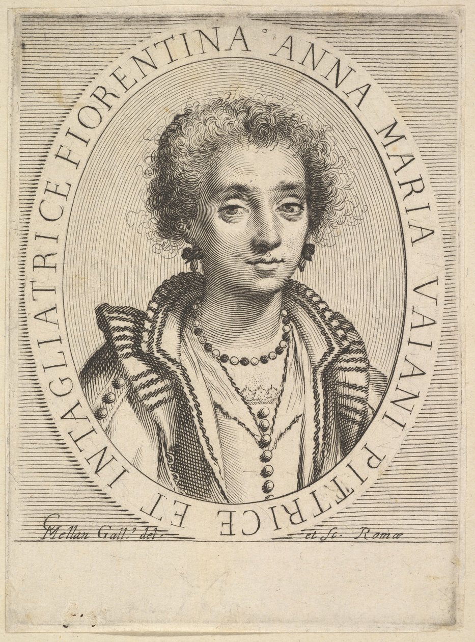 Anna Maria Vaiani, 1624-36. av Claude Mellan