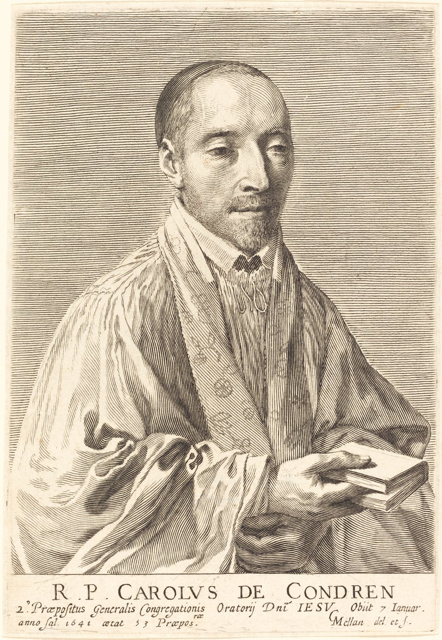 Charles de Condren av Claude Mellan