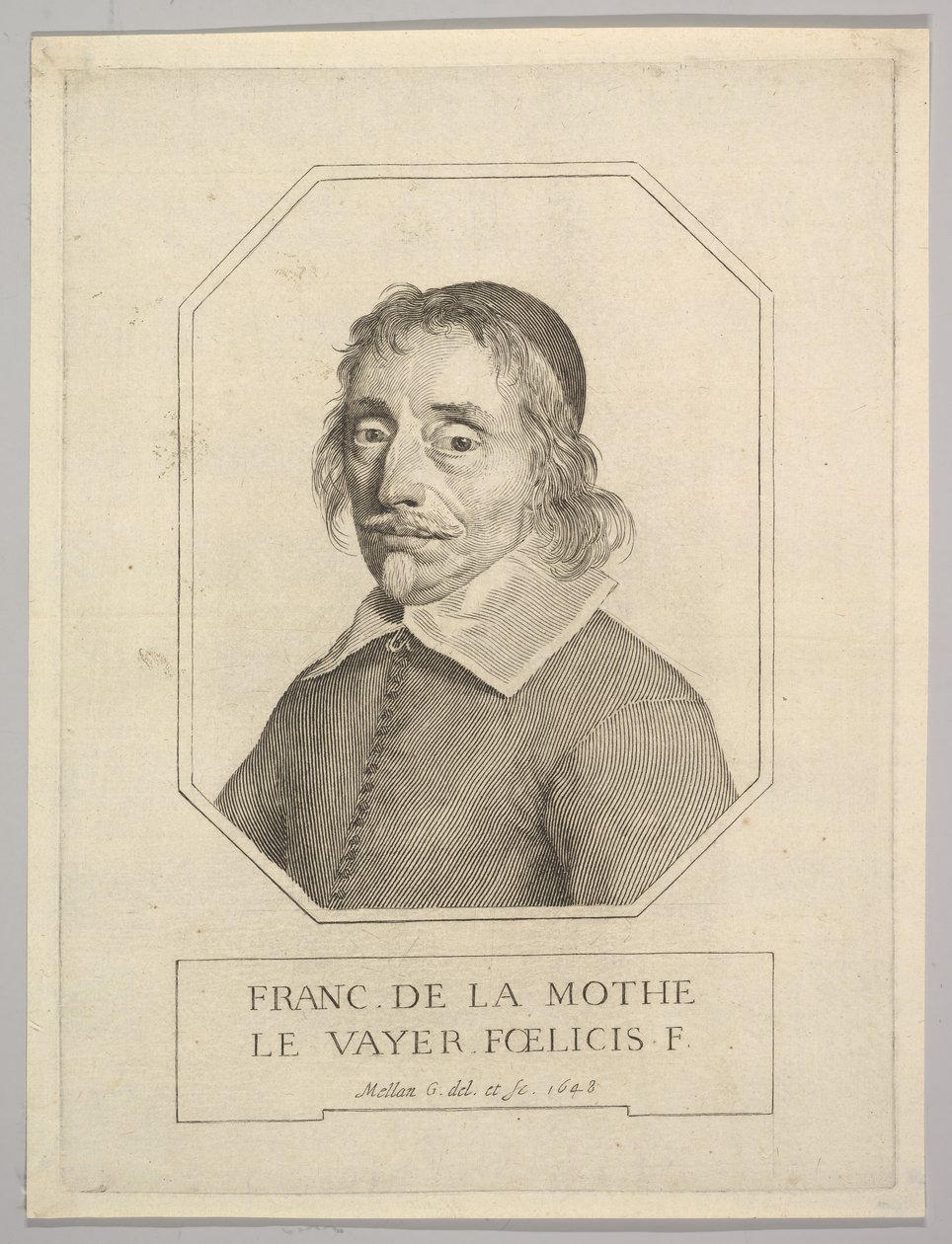 Francois de La Mothe Le Vayer, 1648. av Claude Mellan
