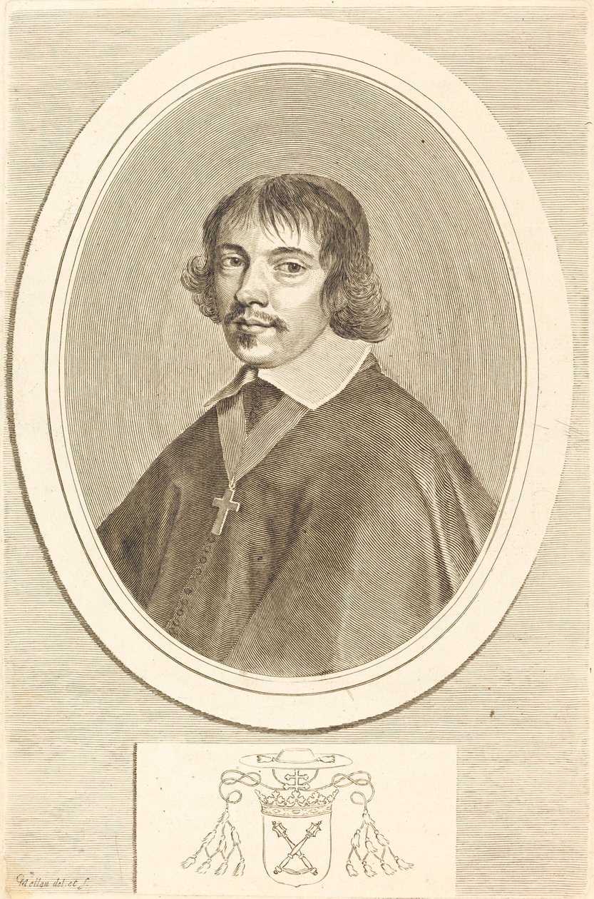 Jean-Francois Paul de Gondi, kardinal av Retz av Claude Mellan