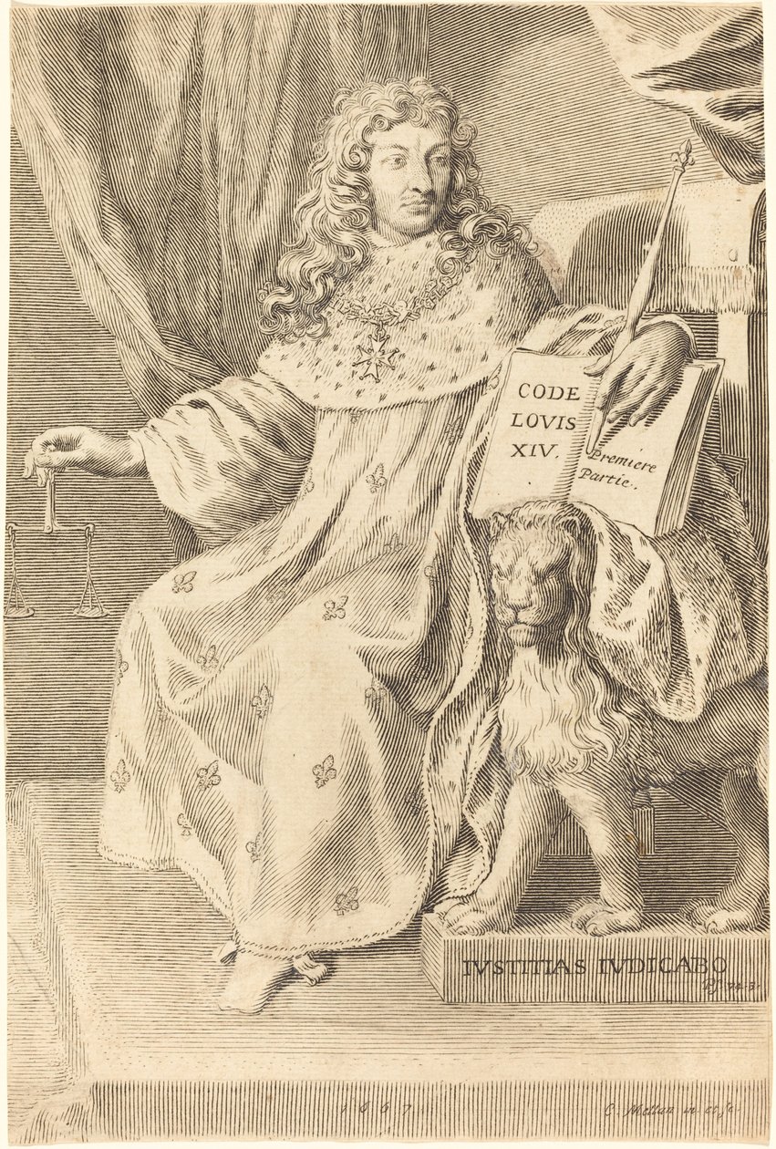 Ludvig XIV av Claude Mellan