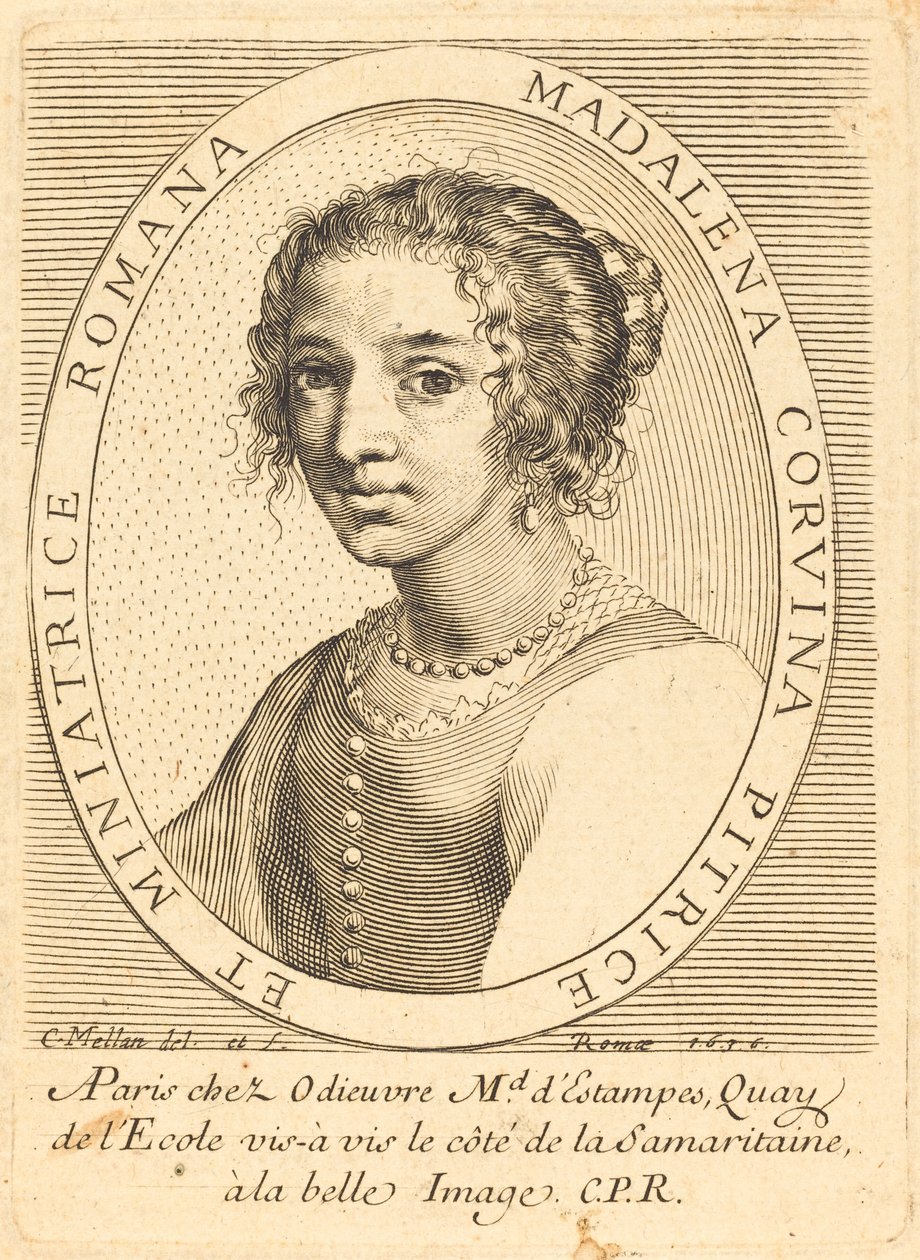 Maddalena Corvina av Claude Mellan