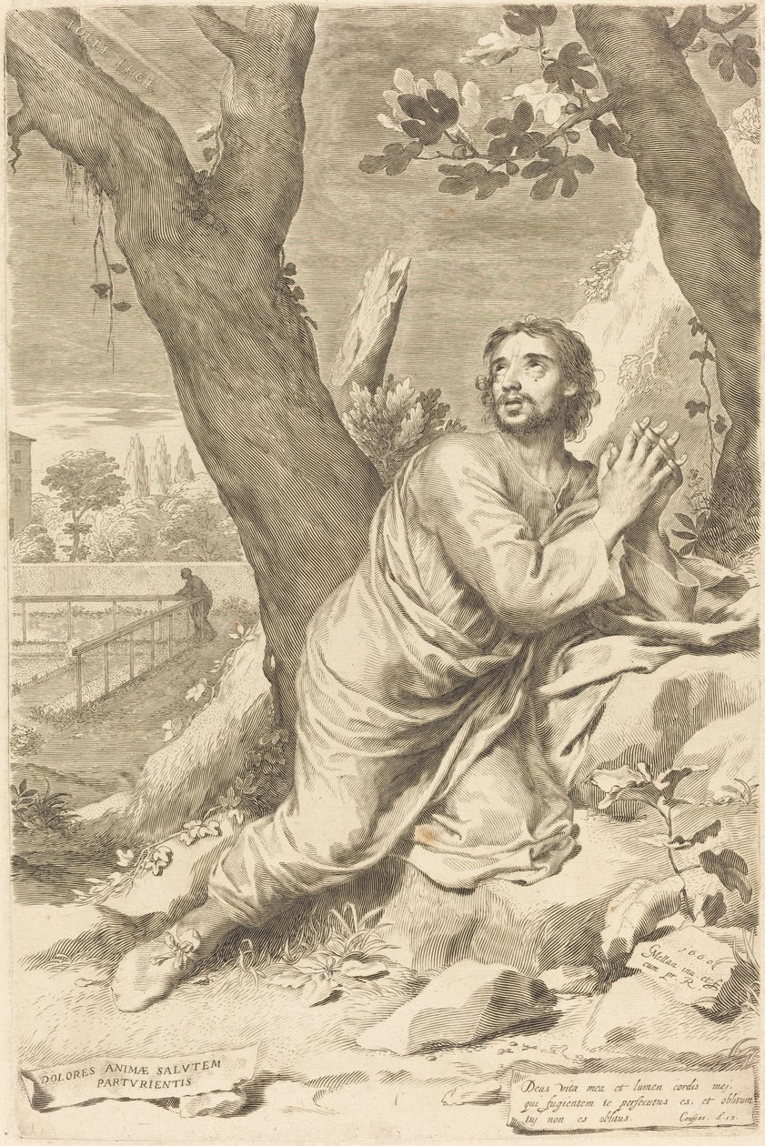 Sankt Augustinus av Claude Mellan