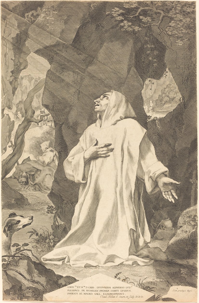 St Bruno av Claude Mellan