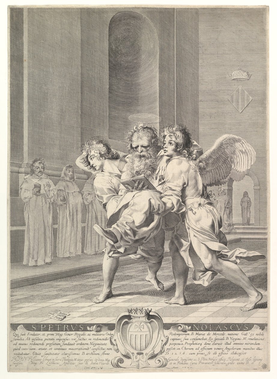Sankt Peter Nolas, 1627 av Claude Mellan