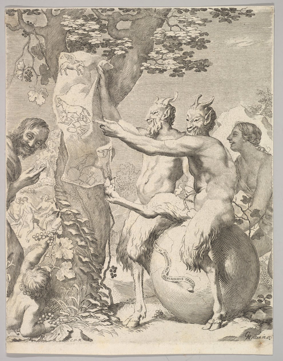 Satyrer, före 1645. av Claude Mellan