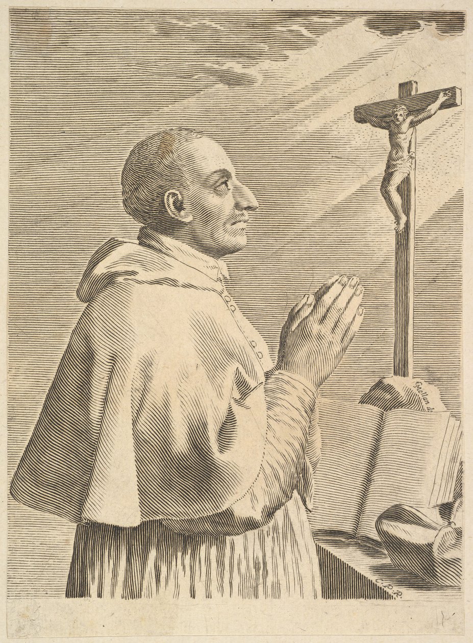 St Charles Borromeo. av Claude Mellan