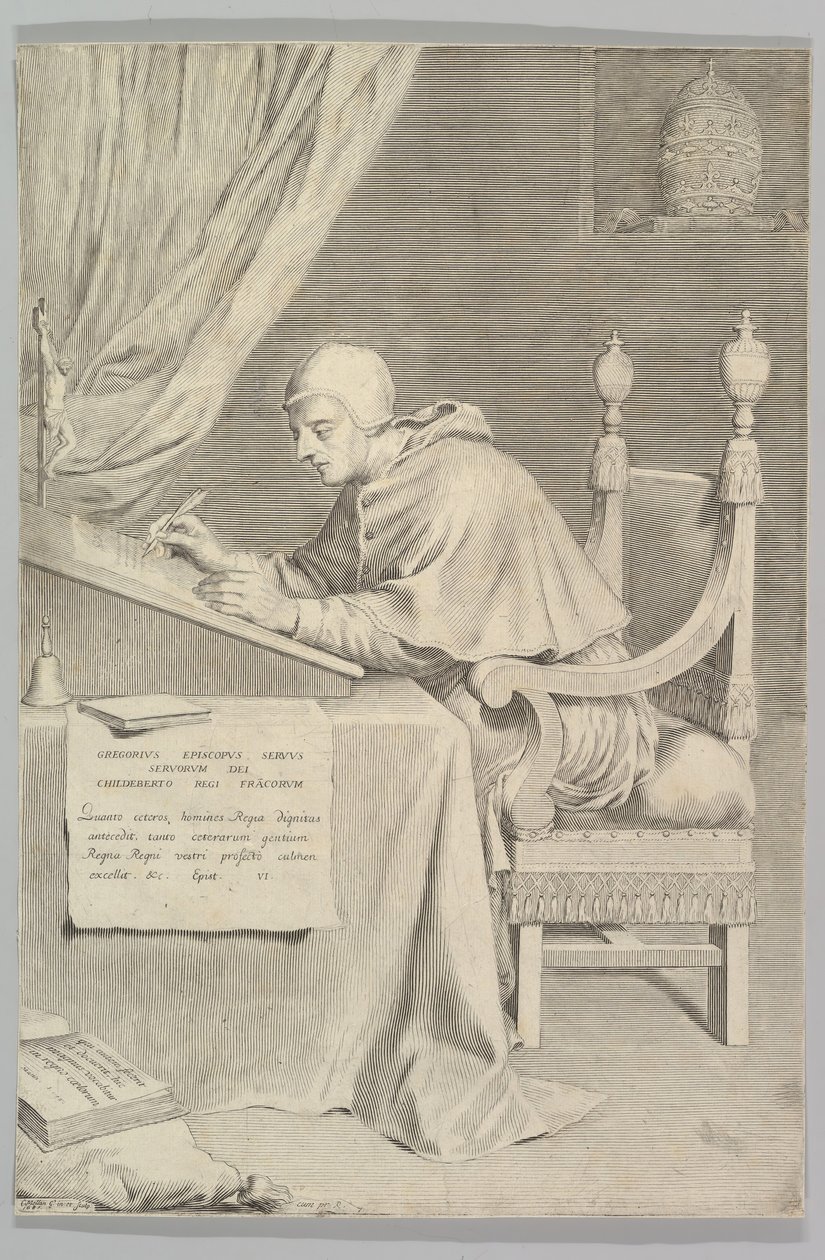 St. Gregorius, 1681. av Claude Mellan